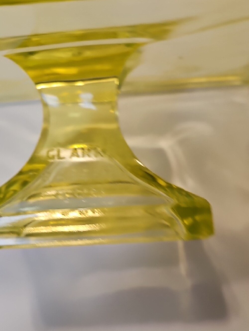 VASELINE GLASS ADVERTISING STAND CLARK'S TEABERRY GUM - Picture 7 of 8